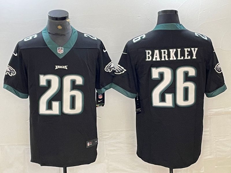 Men Philadelphia Eagles #26 Barkley Black 2024 Nike Vapor Untouchable Limited NFL Jersey->philadelphia eagles->NFL Jersey